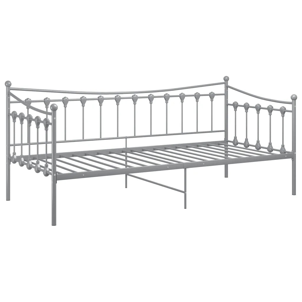 Telaio Divano Letto-Struttura Sofa Letto Grigio in Metallo 90x200 cm 261913