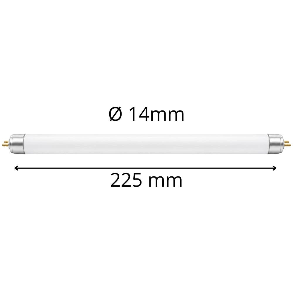 Tubo fluorescente lineare t5 6w g5 6500k luce fredda kit da 10 pezzi