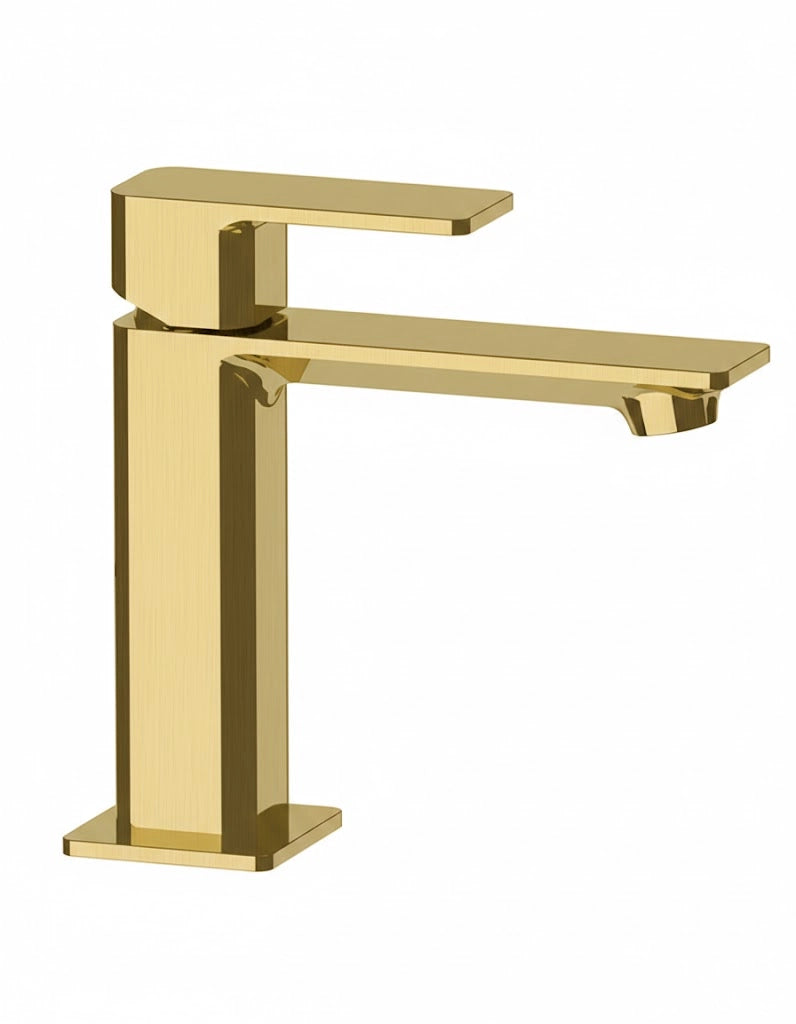 MISCELATORE MONOCOMANDO LAVABO SENZA SCARICO LINEA ICON- Oro Spazzolato- MARIA- pezzi 1