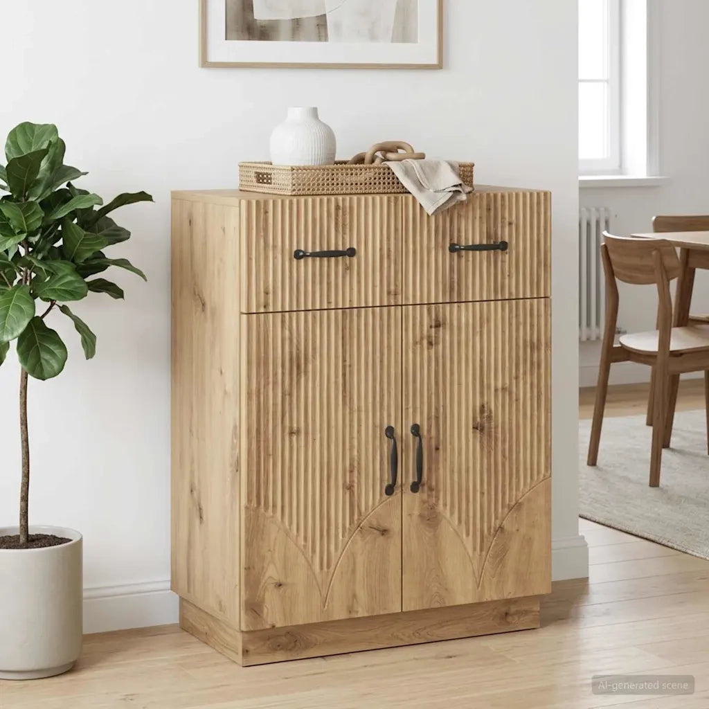 Credenza con cassetto Rovere Artigianale 66 x 34,5 x 87 cm 895334