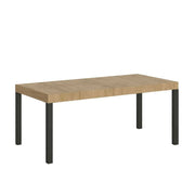 Tavolo allungabile 90/246x90 cm Everyday Premium colore quercia natura gambe antracite