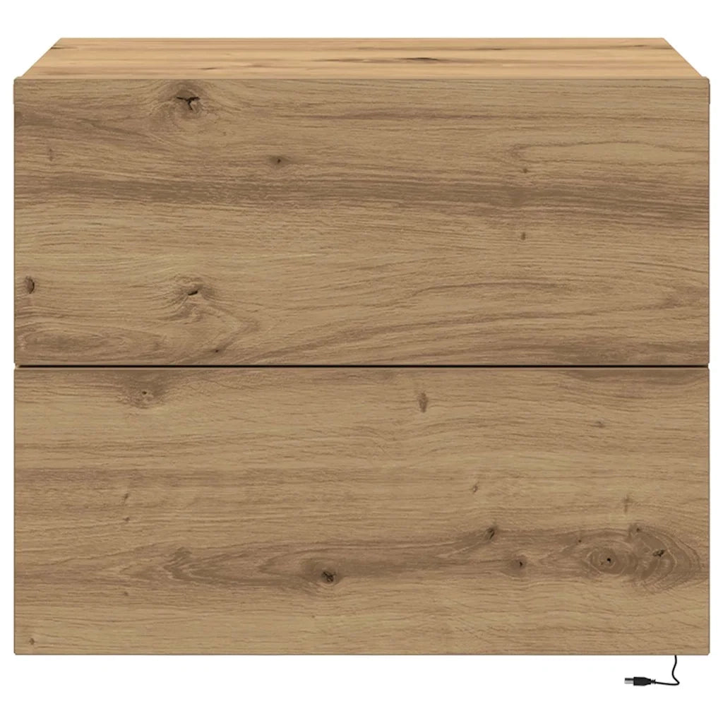 Comodino | Armadio da Notte | Mobiletto da notte Rovere artigianale 50 x 39 x 41 cm