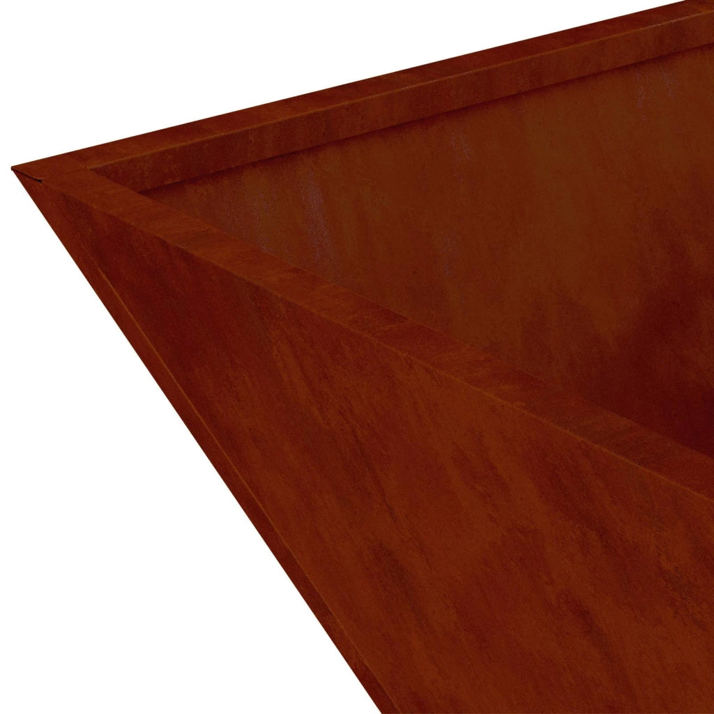Fioriere | Cassetta per fiori | Vaso da giardino Ruggine 40 x 40 x 15 cm