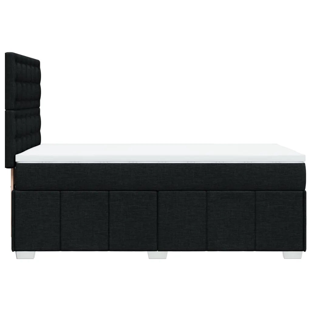 Giroletto a Molle con Materasso Nero 90x190 cm in Tessuto 3291539