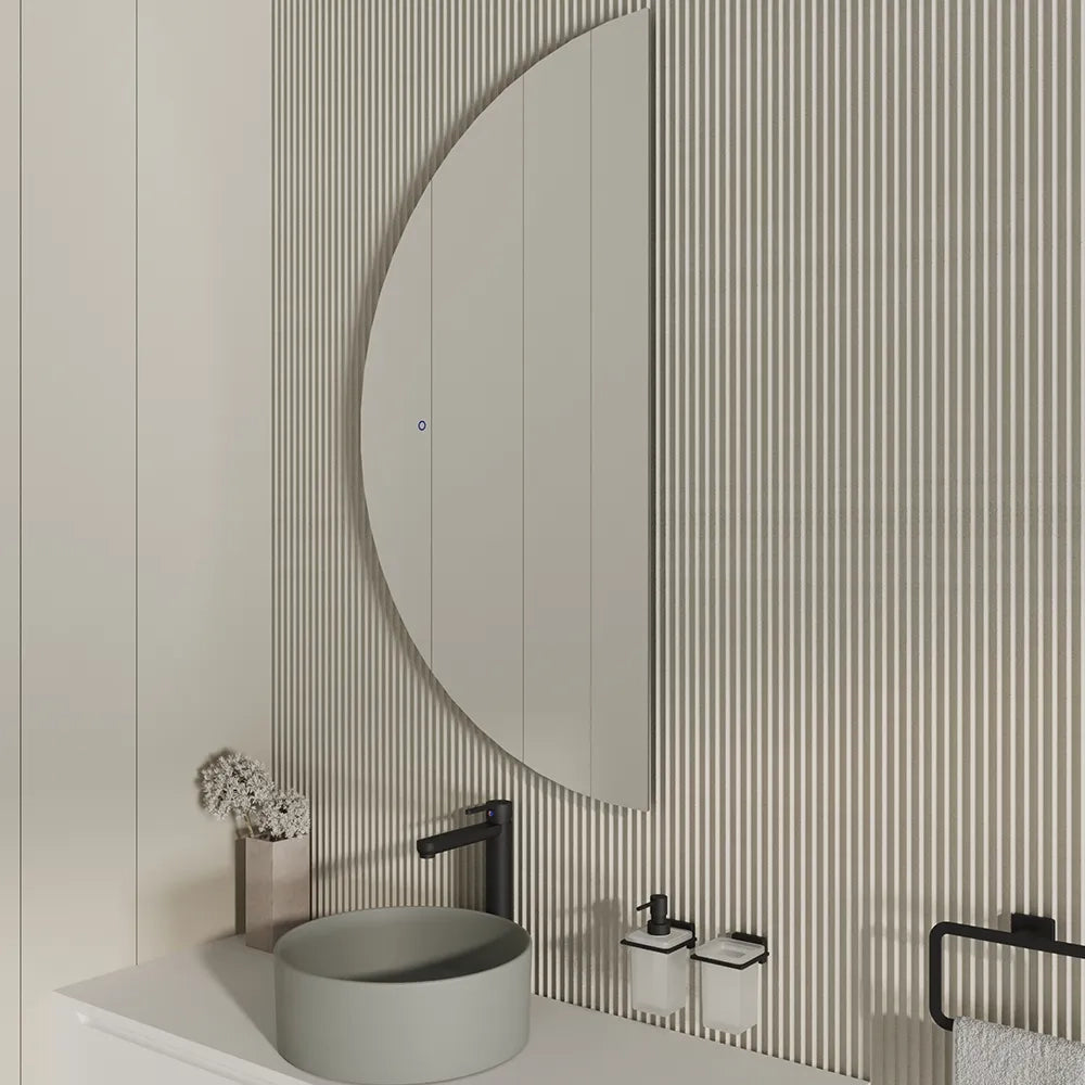 Specchio led 60x120 cm retroilluminato touch screen luce neutra| Luna