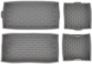 Set di cottura per dolci 4 pezzi - Muffinere per silicone - Superficie antiaderente - Adatto per forno/Airfryer - Facile da pulire - Dimensioni 250x200 mm - Muffinere