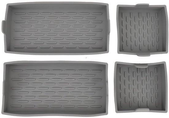 Set di cottura per dolci 4 pezzi - Muffinere per silicone - Superficie antiaderente - Adatto per forno/Airfryer - Facile da pulire - Dimensioni 250x200 mm - Muffinere