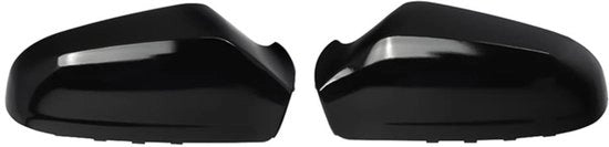 Specchio Retrovisore in Vetro Resina Nero Lucido - Adatto per Opel Astra 2004-2009 - Materiale in Resina - 2 Coppe Specchiali - Posizionamento Sinistro/Destro - Coppe Specchiali