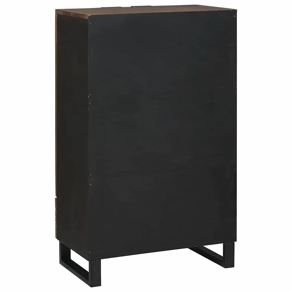 Credenza | Highboard Marrone 60 x 33 x 100 cm legno massello di mango