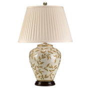 Lampada Da Scrivania Contemporanea Leaves Brown Gold Porcellana Oro 1 Luce E27