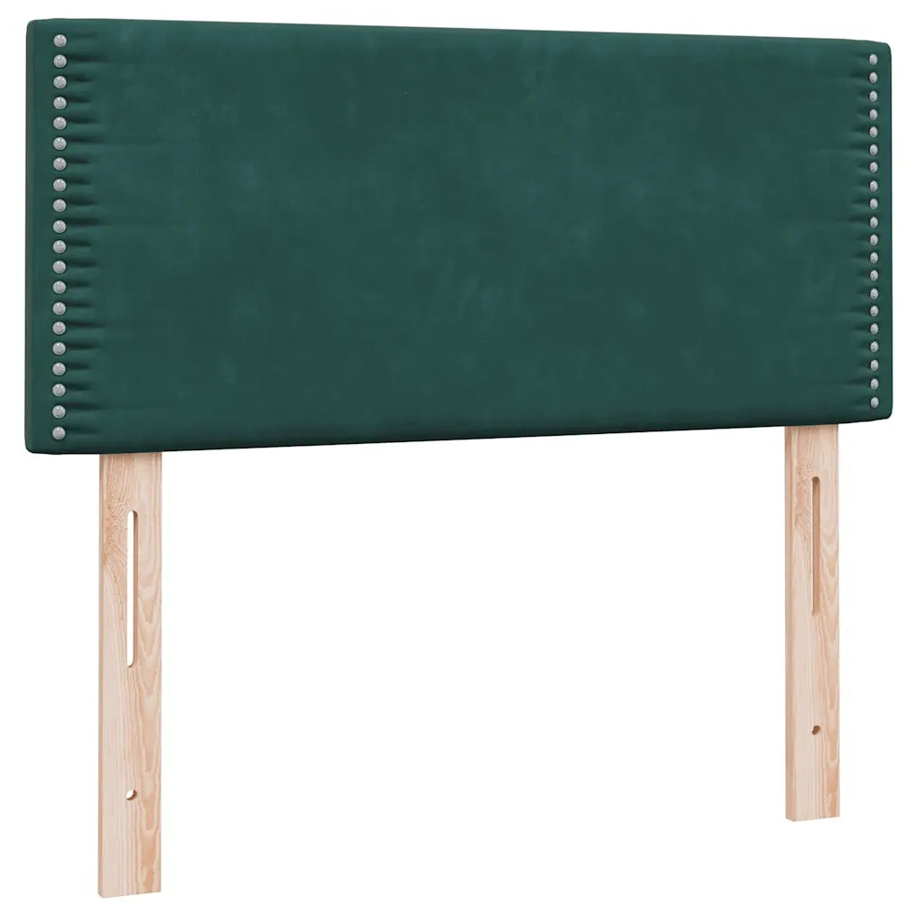 Giroletto a Molle con Materasso Verde Scuro 80x220 cm Velluto 3318054