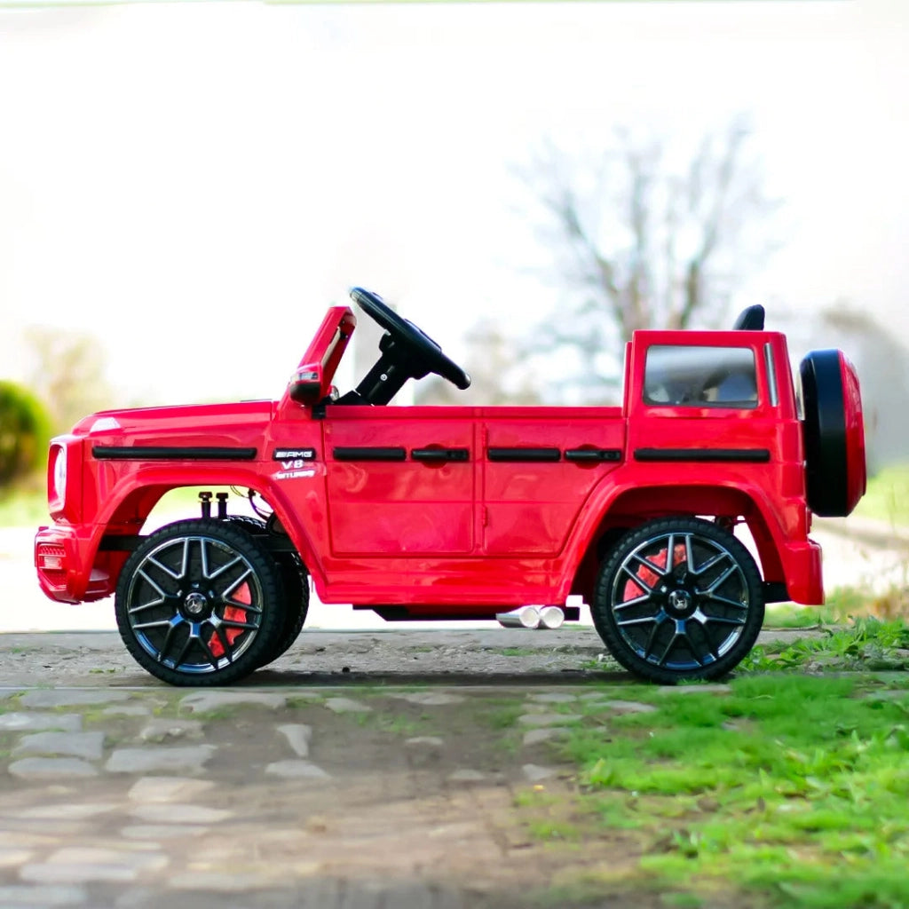 Macchina Elettrica per Bambini 12V con Licenza Mercedes AMG G63 Small Rossa
