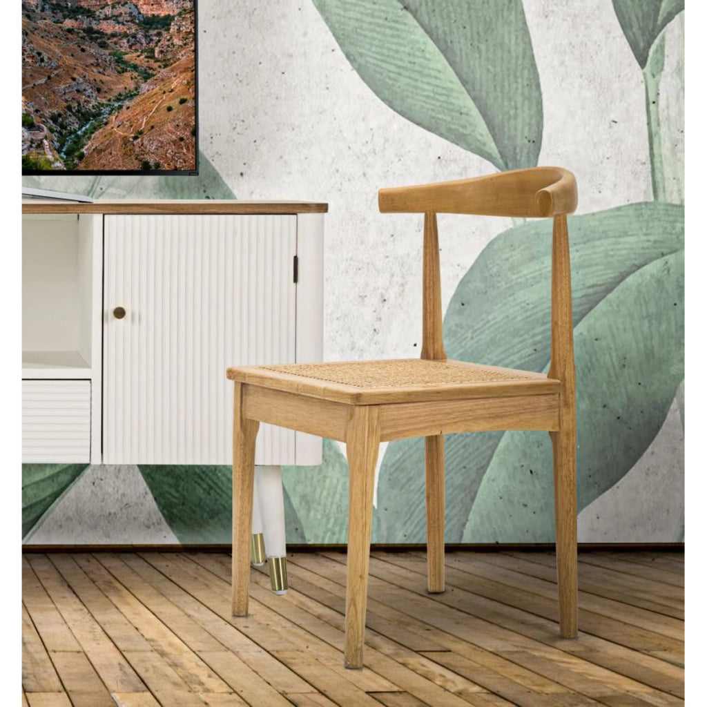 Set di 2 Sedie Natura 6, Marrone, Rattan, 54x54x70 cm