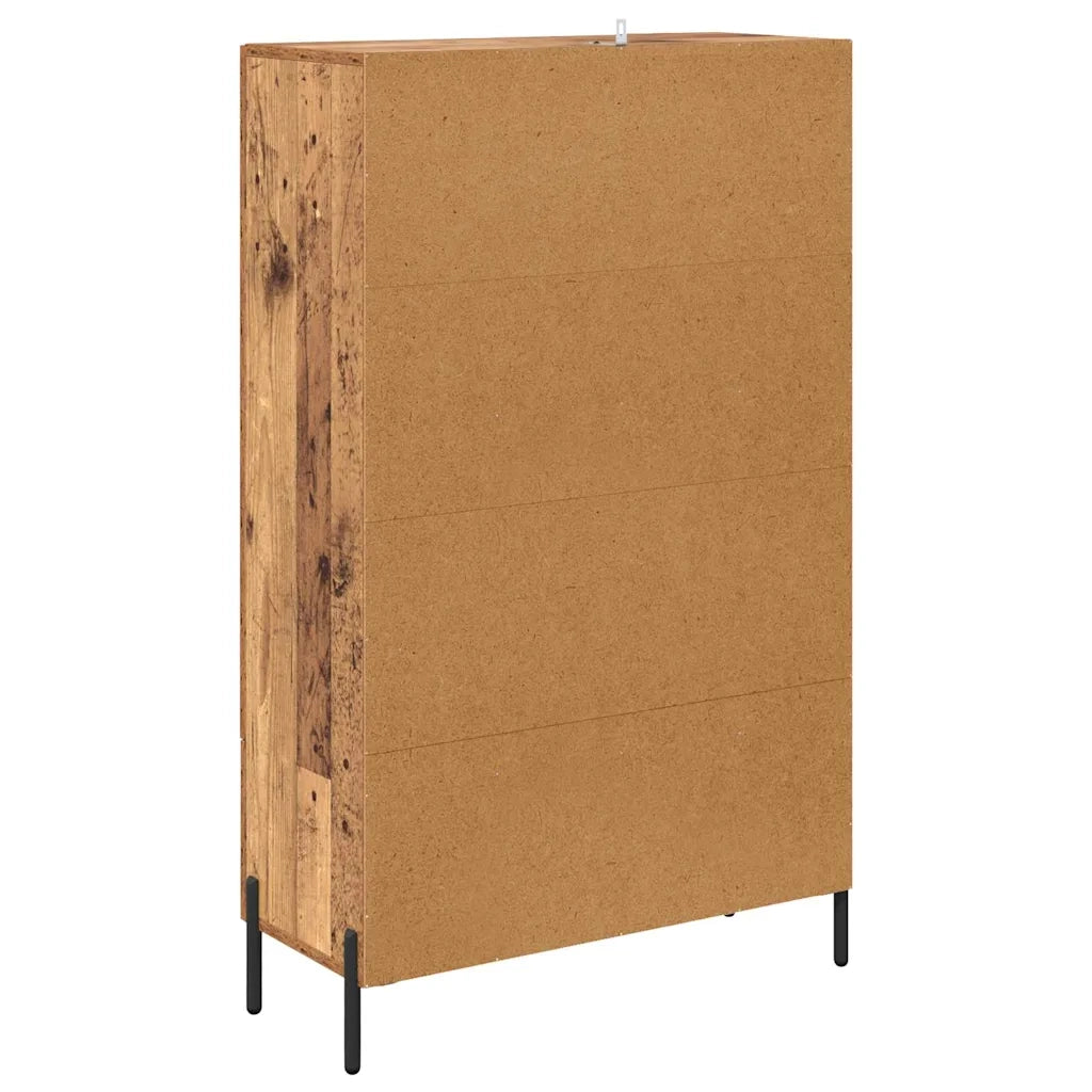 Credenza | Madia | Buffet da pranzo | Armadio da pranzo con cassetto Corona Legno vecchio 69,5 x 31 x 115 cm