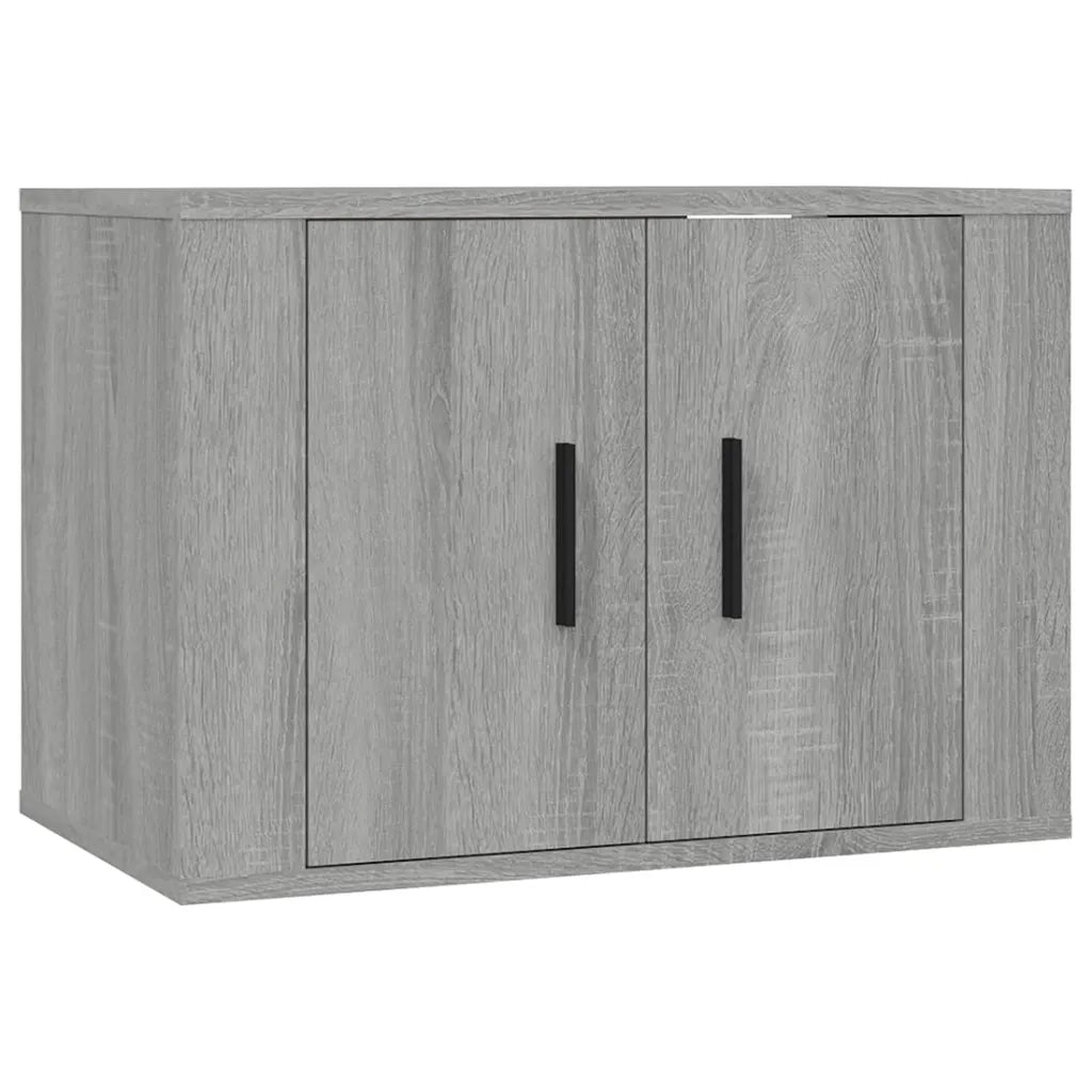 Mobili Porta TV a Parete 3 pz Grigio Sonoma 57x34,5x40 cm 3188348