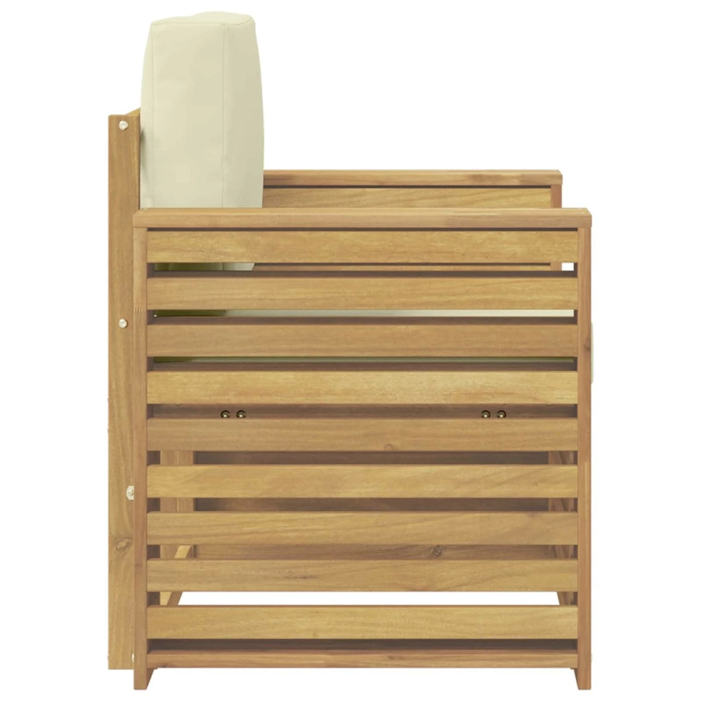 Set di divani da esterno-Sofa da giardino Poliestere Bianco 829529