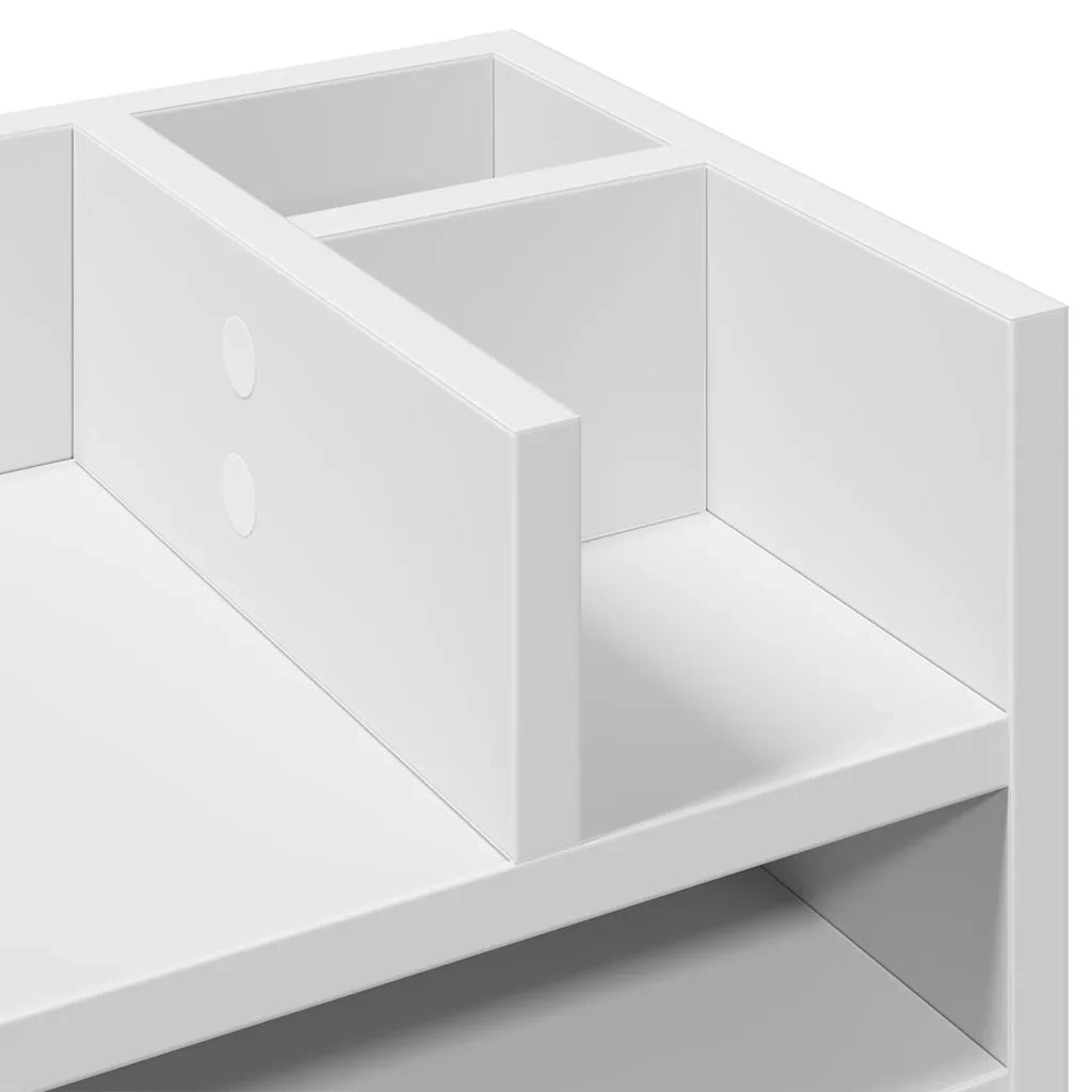 Organizer da Scrivania Bianco 44,5x24x25 cm Legno Multistrato CFW2671642