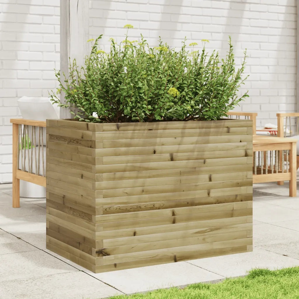 Fioriera | Cassetta per fiori | Vaso da Giardino 90x60x68,5 cm in Legno di Pino Impregnato
