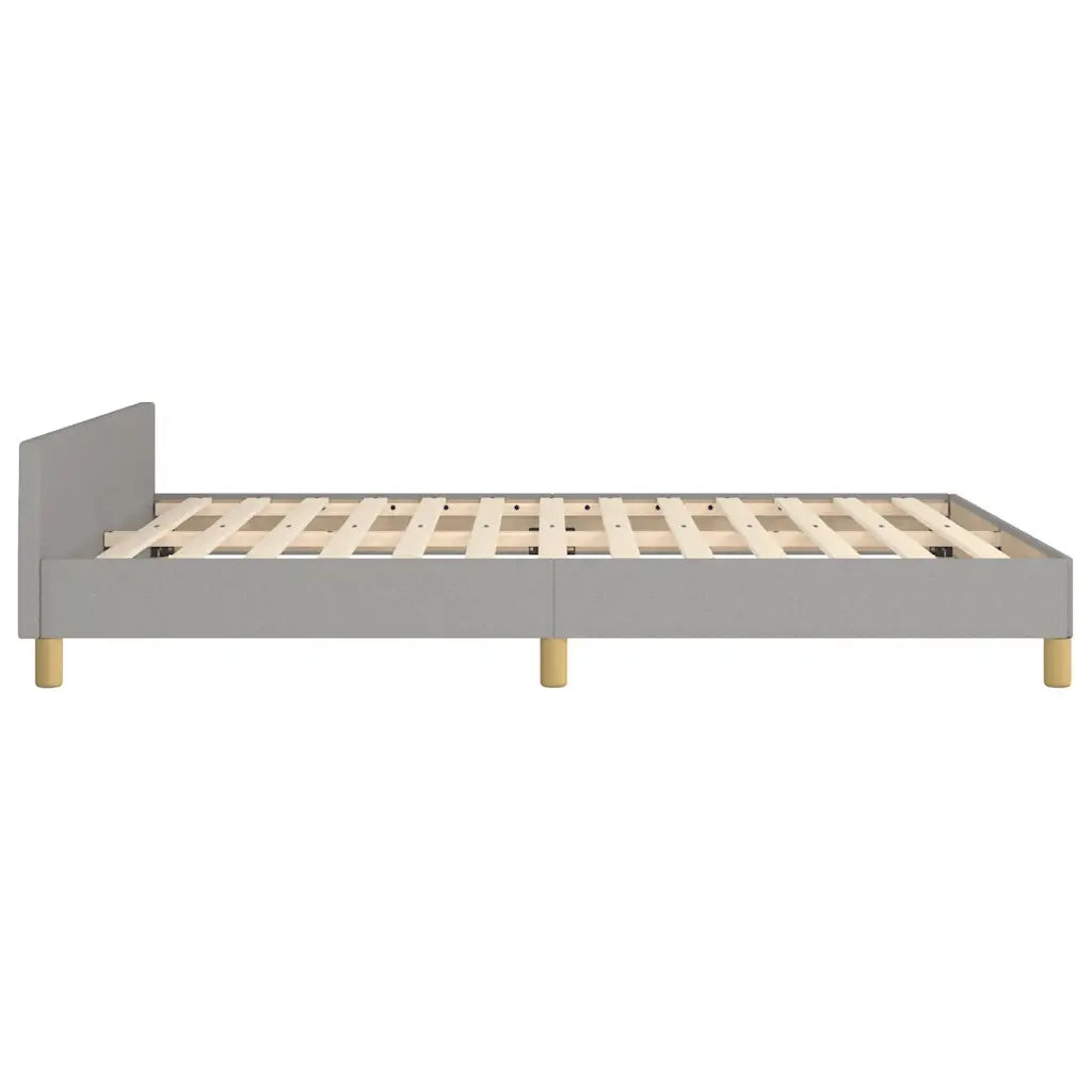Giroletto senza Materasso-Struttura Letto Grigio Chiaro 140x190 cm Tessuto 347270