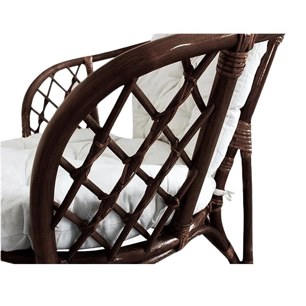 Salotto da giardino bahama marrone in bambu con cuscini in omaggio