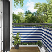 Schermo da balcone Blu e Bianco 75 x 200 cm 42030637