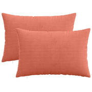 Federa 2 pcs HEERLEN Rosso Arancio 50 x 80 cm corduroy 911969