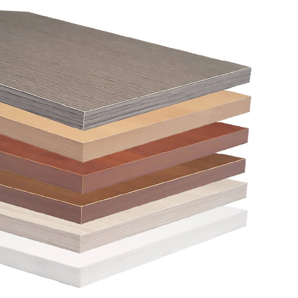 1pz mensola in truciolare 'ecopan' 100 x 20 x 1,8 - acero cod:ferx.3122296nlm