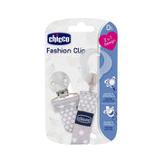 Porta succhietto chicco 934141 fashion clip nastro verde