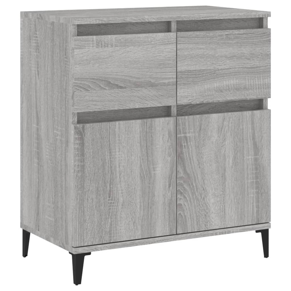 Buffet credenza cassettiera armadio mobile contenitore organizer cucina soggiorno Sonoma 60 x 35 x 70 cm legno ingegnerizzato grigio 02_0036414