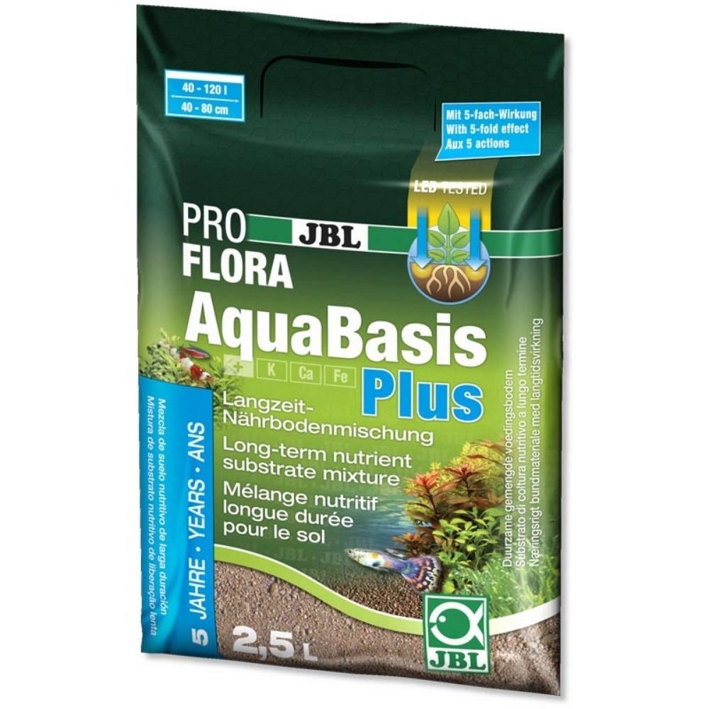 JBL ProFlora Aquabasis Plus - Miscela nutriente a lungo termine del substrato Formato: 2,5 L