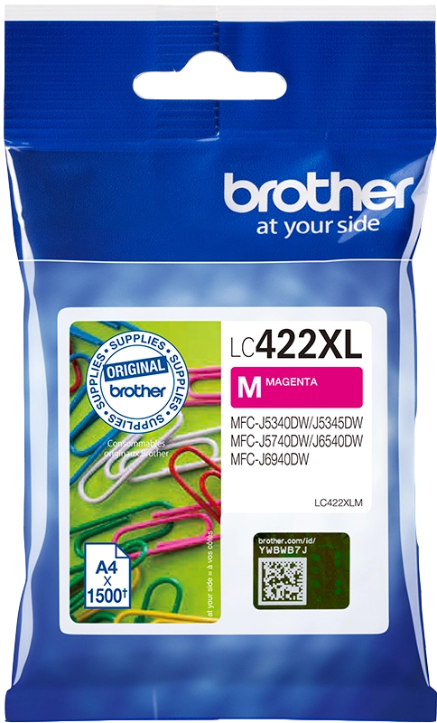Brother LC422XLM cartuccia d'inchiostro 1 pz Originale Magenta