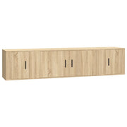Set di Mobili Porta TV 3 pz | Armadietto TV | Mobile Porta TV Rovere Sonoma in Legno Multistrato