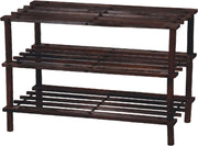 MAURY'S SCAFFALE WOODY 3 PIANI 80 X 26 X H49 IN LEGNO NOCE