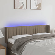 Testiera a LED Tortora 147x16x78/88 cm in Tessuto cod mxl 33293