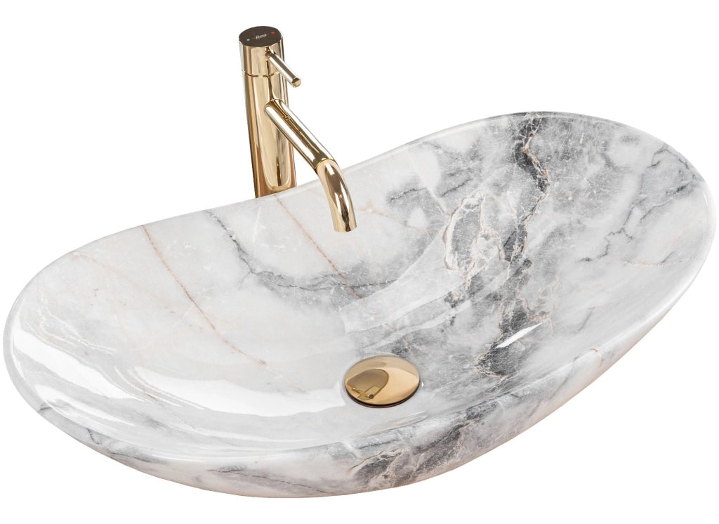 Lavabo Da Appoggio Rea Royal Granit