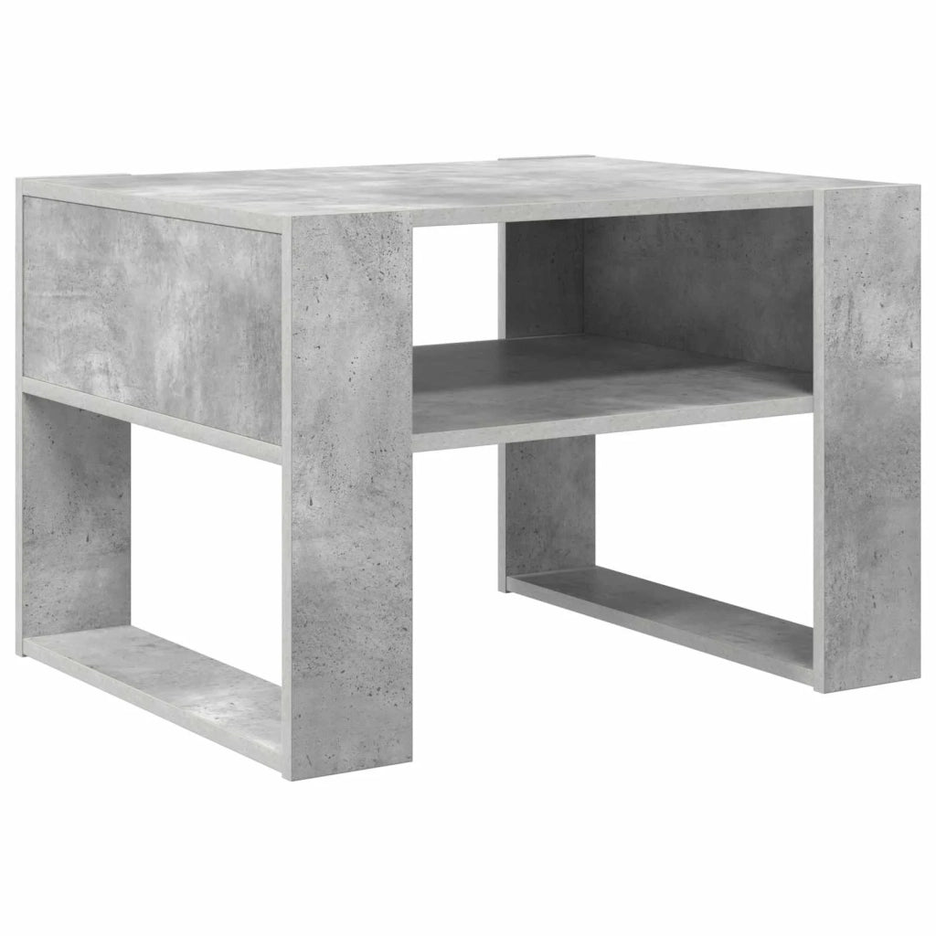 Tavolino da salotto Grigio cemento 66 x 53 x 45 cm 8000103