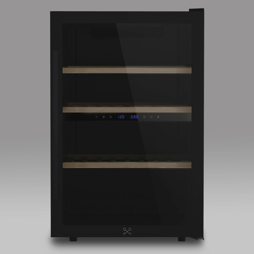 Cantinetta per vino Les Petits Champs CAVCDB62 da 62 bottiglie dual zone 12-20°C nera