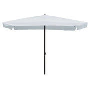 Ombrellone Rettangolare da Giardino 2x3 m Palo Ø48 mm Struttura in Acciaio Esterno Bianco