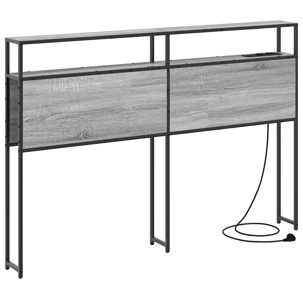 Testiera | Testata contenitore Grigio sonoma Legno multistrato