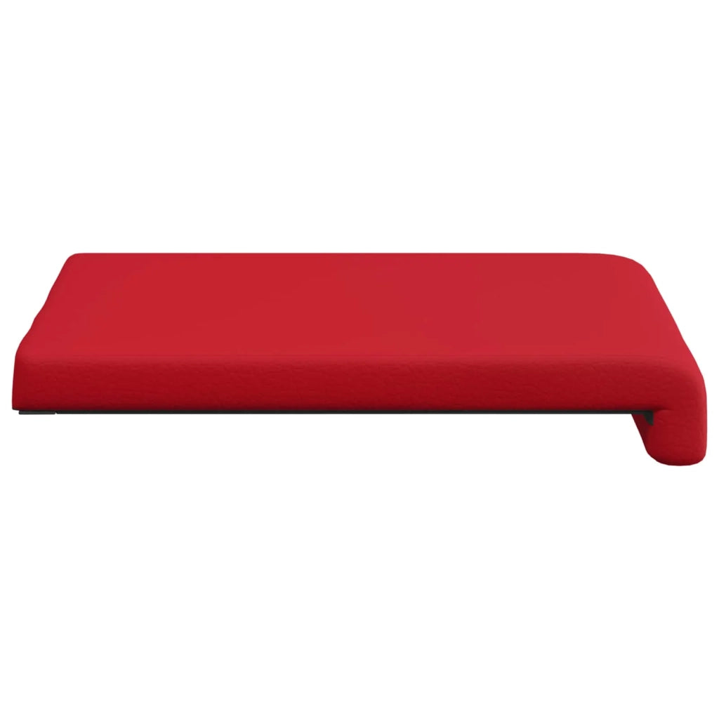 Cuscino per panchina 4 pcs Similpelle Rosso Profondità 35 cm 42043115