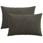 Federa 2 pcs HEERLEN Antracite 50 x 80 cm corduroy 911973