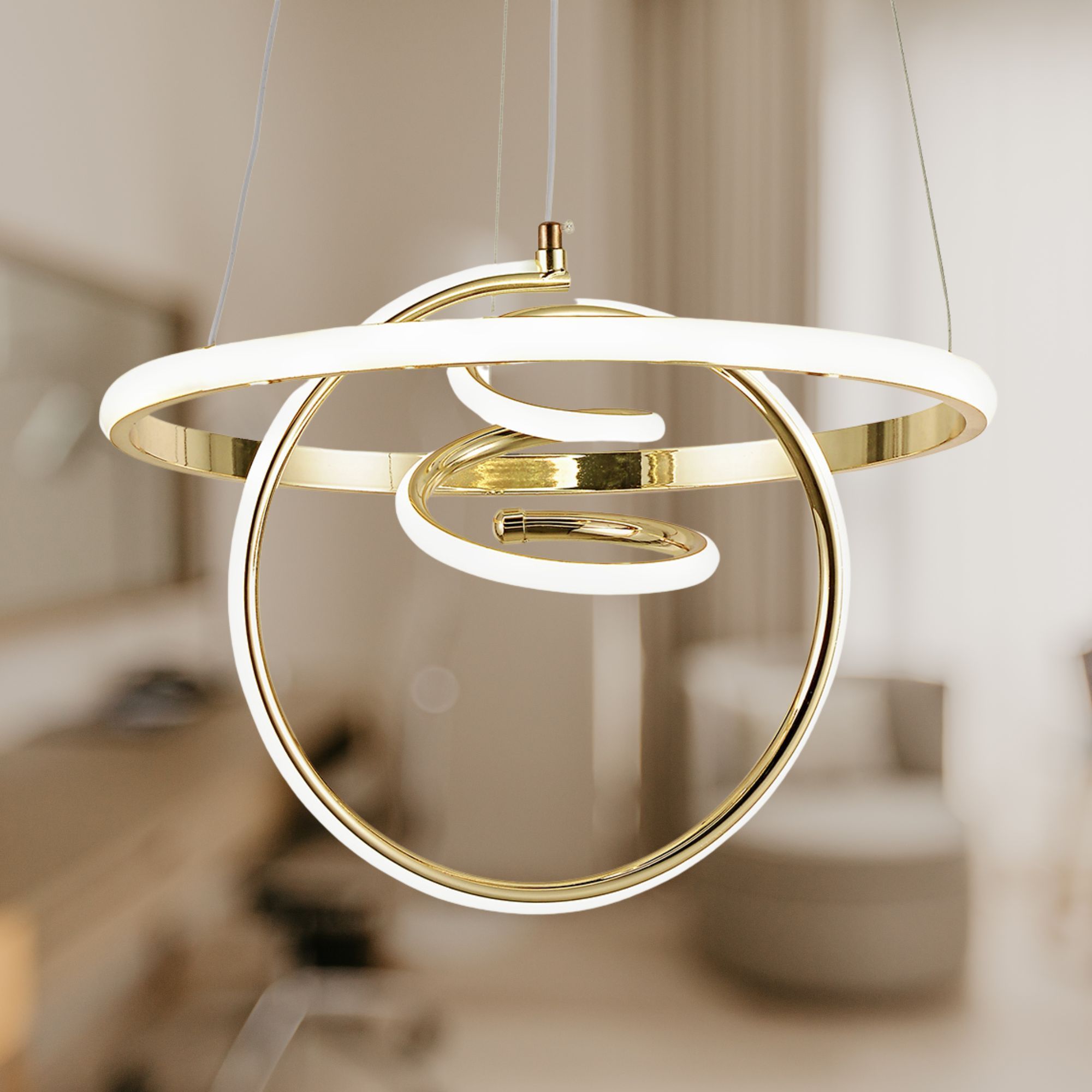 Lampada A Sospensione Led G066-cp Gold