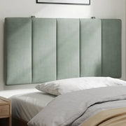 Cuscino Testiera Hanko Grigio Chiaro 100 cm in Velluto 374655