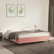 Giroletto-Struttura Letto Rosa 180x200 cm in Velluto 565347
