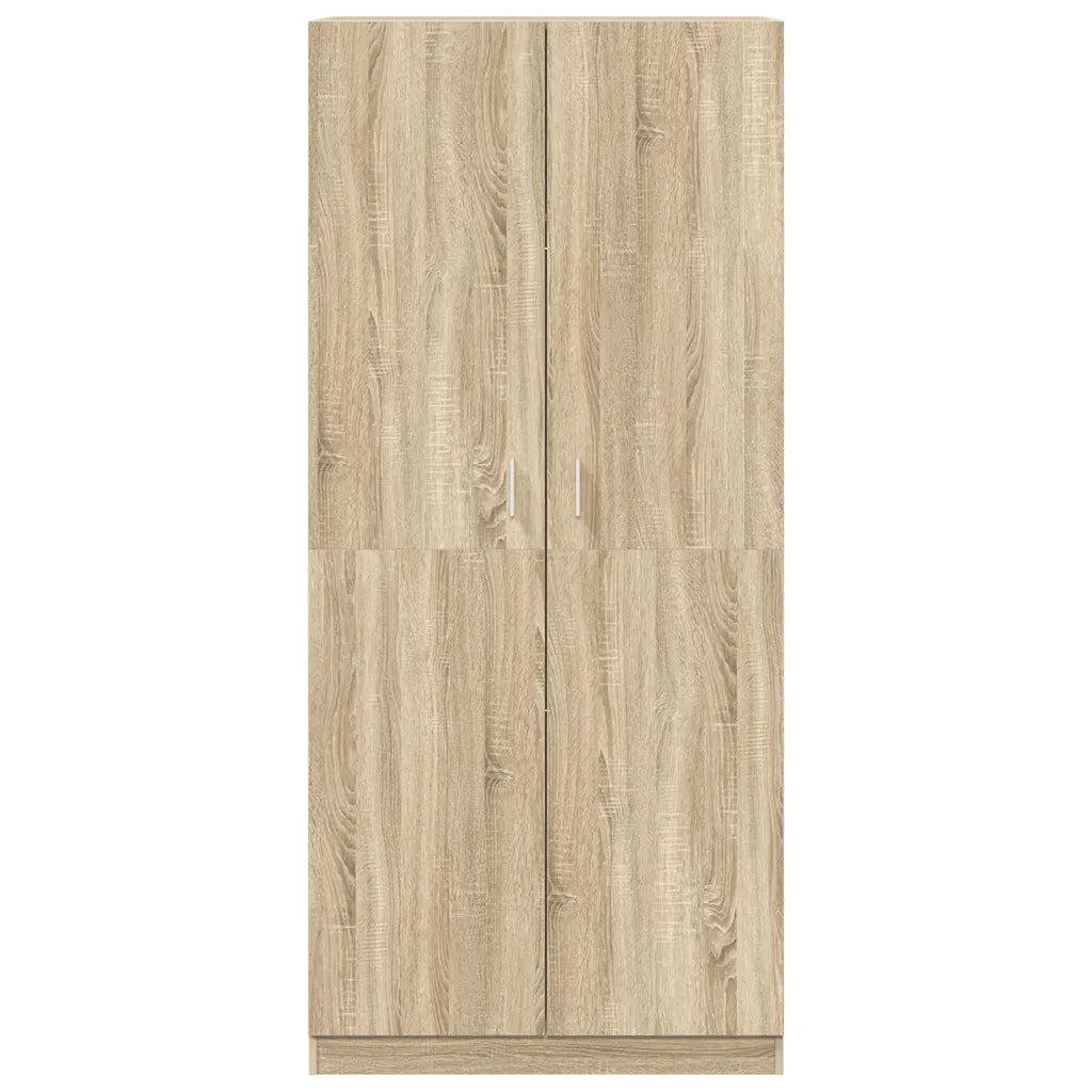 Armadio Rovere Sonoma 90x52x200 cm in Legno Multistrato