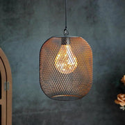Lampada a Batterie Metallica con Timer 6 Ore e Illuminazione Effetto Luna per Interno e Esterno