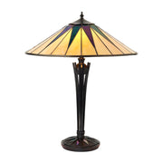 Lampada da tavolo Tiffany Dark Star, vetro, 2xE27 60W