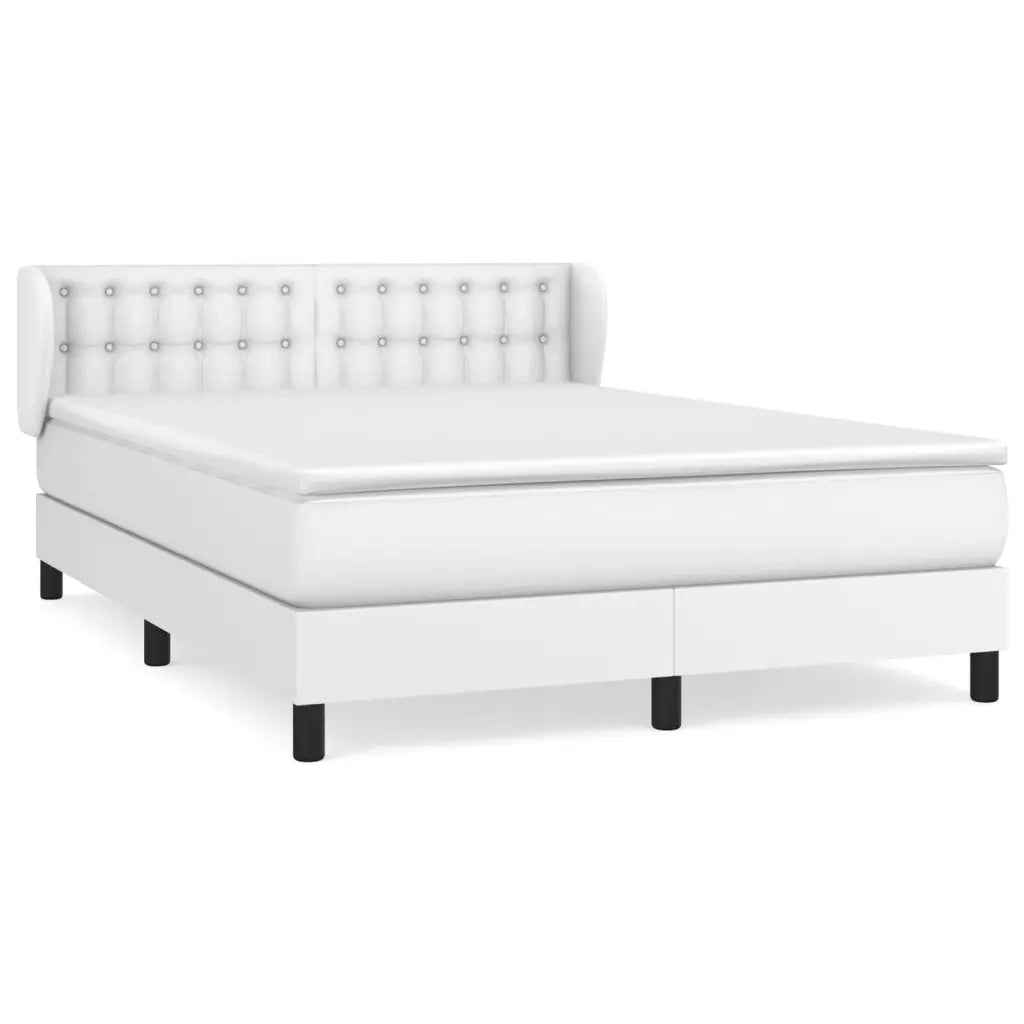 Giroletto a Molle con Materasso Bianco 140x200 cm in Similpellecod mxl 122030