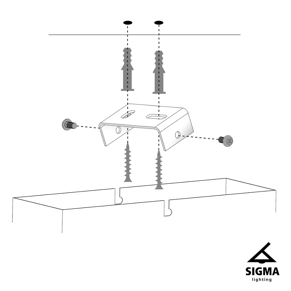 Lampada a sospensione Gondola argento/nero 2xE27 Sigma
