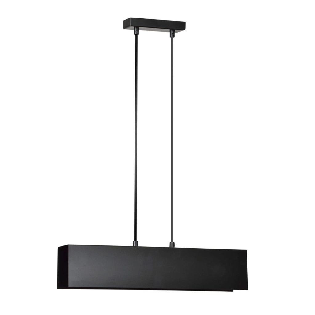 Lampada a sospensione Emibig Gentor nera 2xE27 100cm